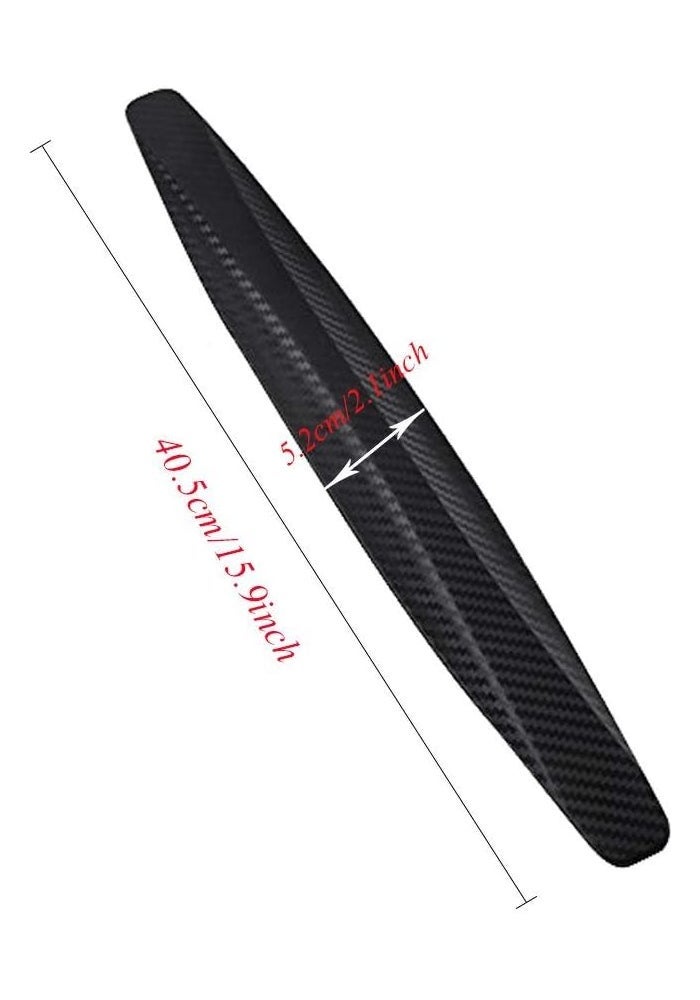 Youngine Universal Car Front Corner Bumper Protector Carbon Fibre Anti-Collision Strip Sticker Anti-Friction Edge Lip (Black) - Image 4
