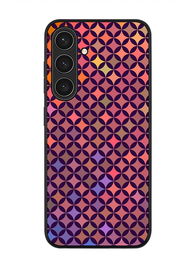 Stylizedd Rugged Black edge case for Samsung Galaxy S24 Plus, Slim fit Soft Case Flexible Anti Drop TPU Gel Thin Cover- Wall Of Diamonds - Image 1