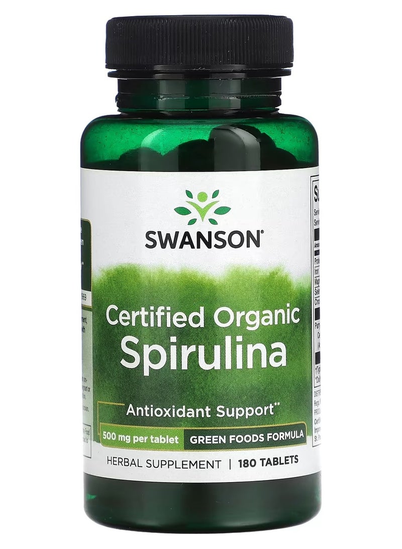 سوانسون Swanson, سبيرولينا عضوية معتمدة، 180 قرصا