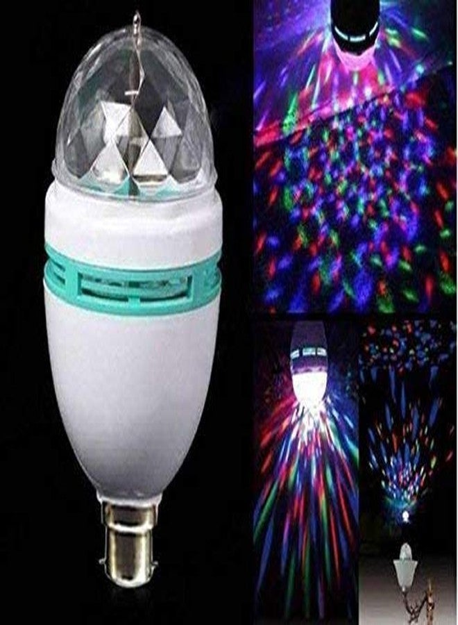 Birud LED Crystal Rotating Bulb Magic Disco Light Lamp for Party Home Diwali Decoration use (Multicolour). - Image 5