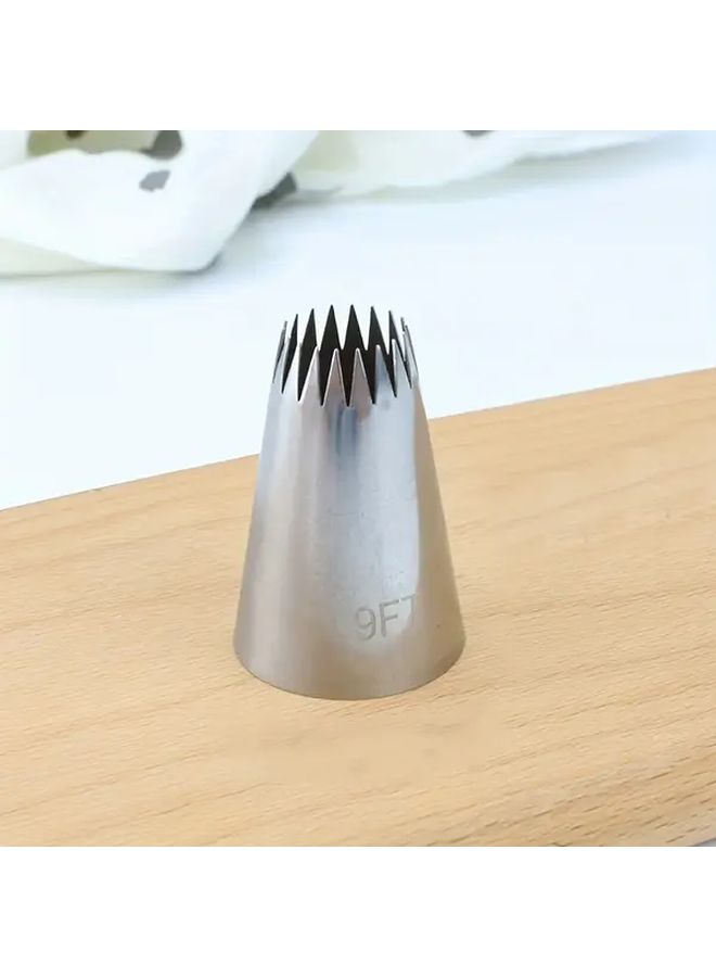 أداة الخبز لتزيين الكيك بطرف فوهات متعددة بطول 9 أقدام، مناسبة لتصميمات النجمة والدائرية - Image 2