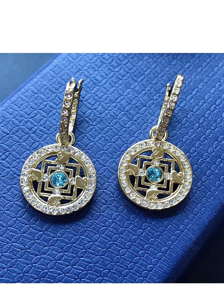 Mysterious Symbol Mandala Lotus Earrings  - Image 3