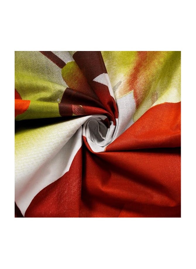 Story at Home Story at Home 186 TC Single Bedsheet with 1 Pillow Cover, White/Green, 235 x 270 cm, FE1508  - Image 4