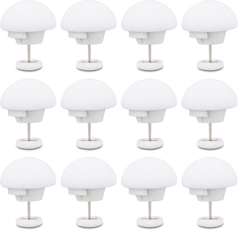 Potanro Duvet Cover Clips 12 Pcs Duvet Pins Comfortable Duvet Holder Clips, Duvet Button Fasteners Keeps Comforter from Shifting(White) - Image 1