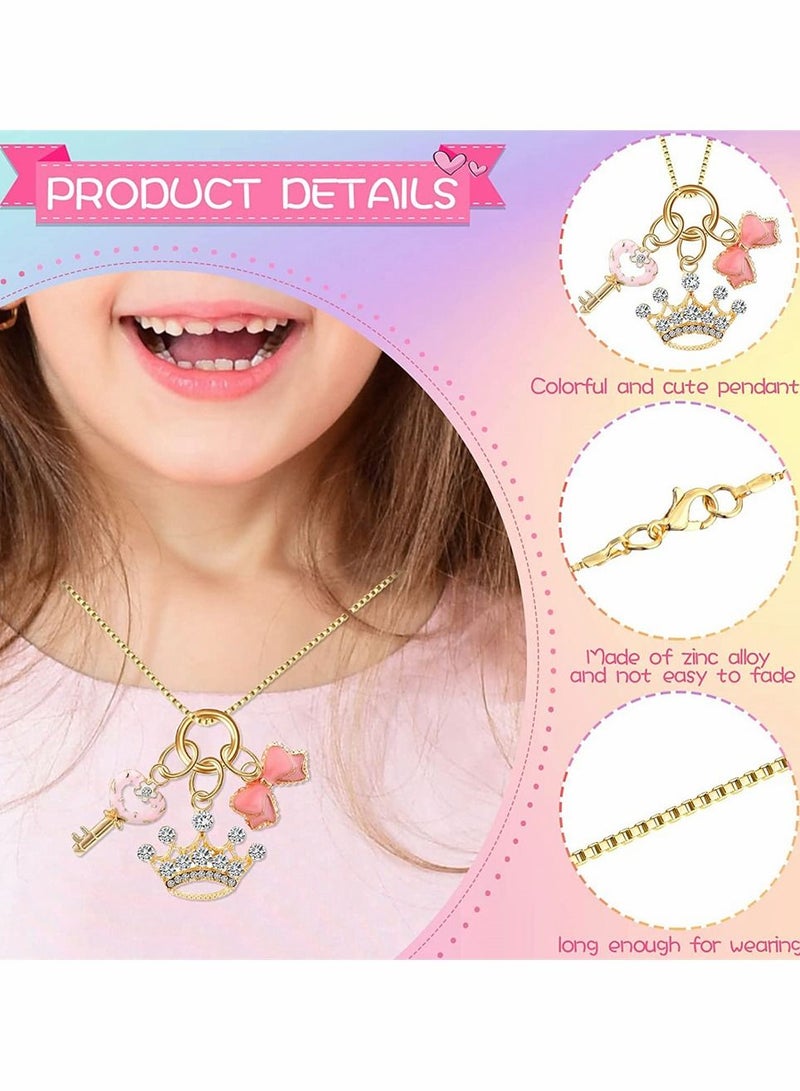 سيوسي 6 قطعة يونيكورن قلادة الحب قلادة الأميرة الطرف ولي العهد قلادة ديي الملحقات اليدوية مجموعة مجوهرات فتاة صغيرة - Image 2