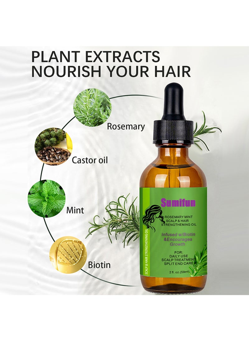 IKT Hair Wax Set, Wax Stick & Rosemary Essential Oil Set, Non-Greasy Styling Wax, Nourishing Moisturizer Oil for Unisex  - Image 4