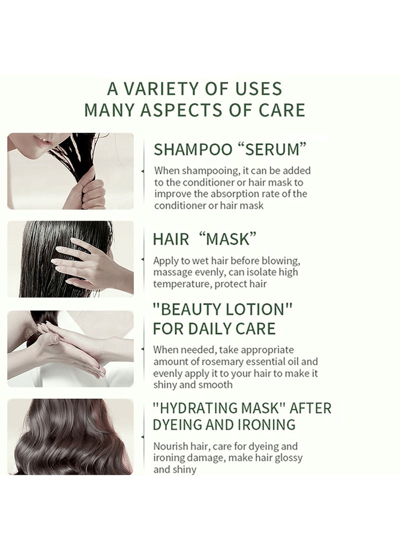 IKT Hair Wax Set, Wax Stick & Rosemary Essential Oil Set, Non-Greasy Styling Wax, Nourishing Moisturizer Oil for Unisex  - Image 3