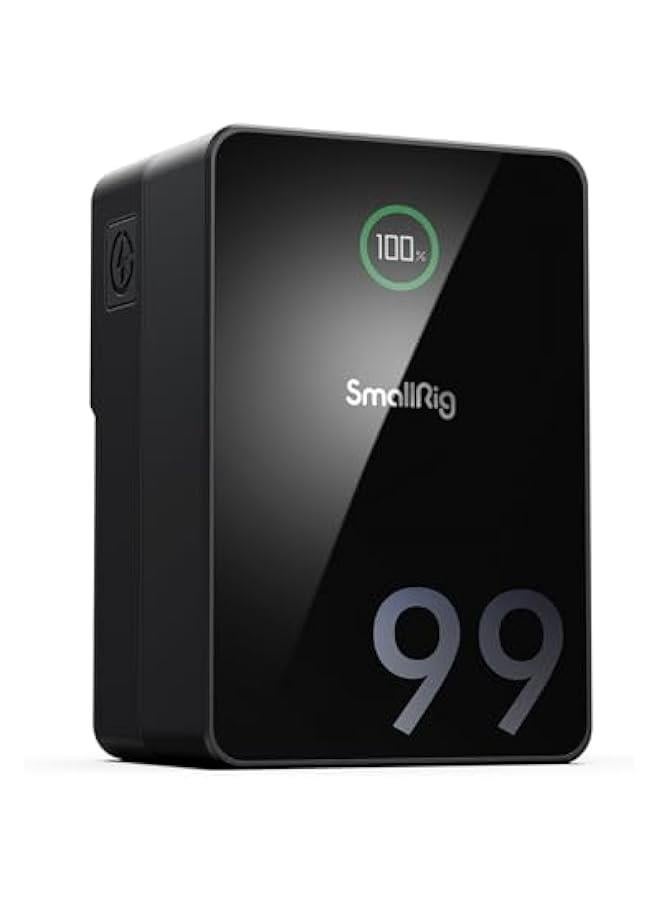 Arabest SmallRig VB99 Pro V-Mount Battery: 99Wh / 6800mAh with 100W PD USB-C Fast Charging, D-TAP, Dual USB-C & DC Ports, USB-A and TFT Display for Cameras, Camcorders, Video Lights.  - Image 1