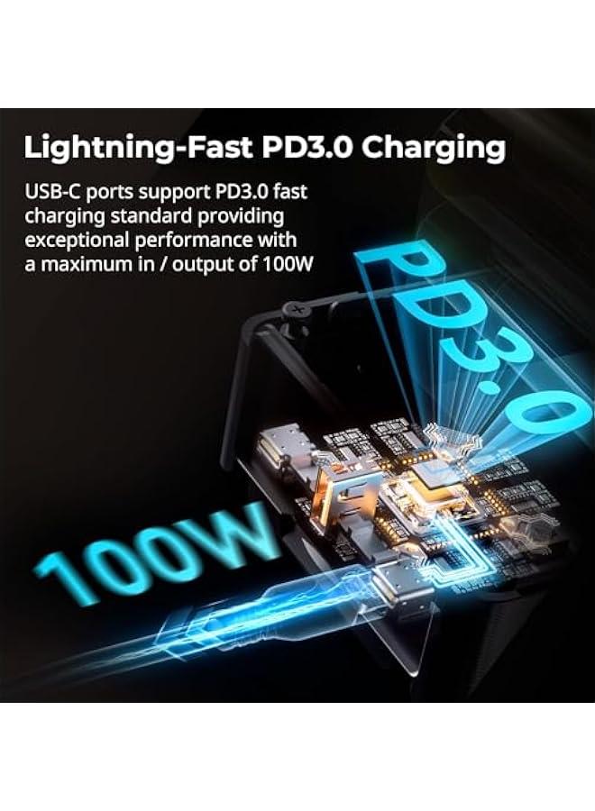 Arabest SmallRig VB99 Pro V-Mount Battery: 99Wh / 6800mAh with 100W PD USB-C Fast Charging, D-TAP, Dual USB-C & DC Ports, USB-A and TFT Display for Cameras, Camcorders, Video Lights.  - Image 2
