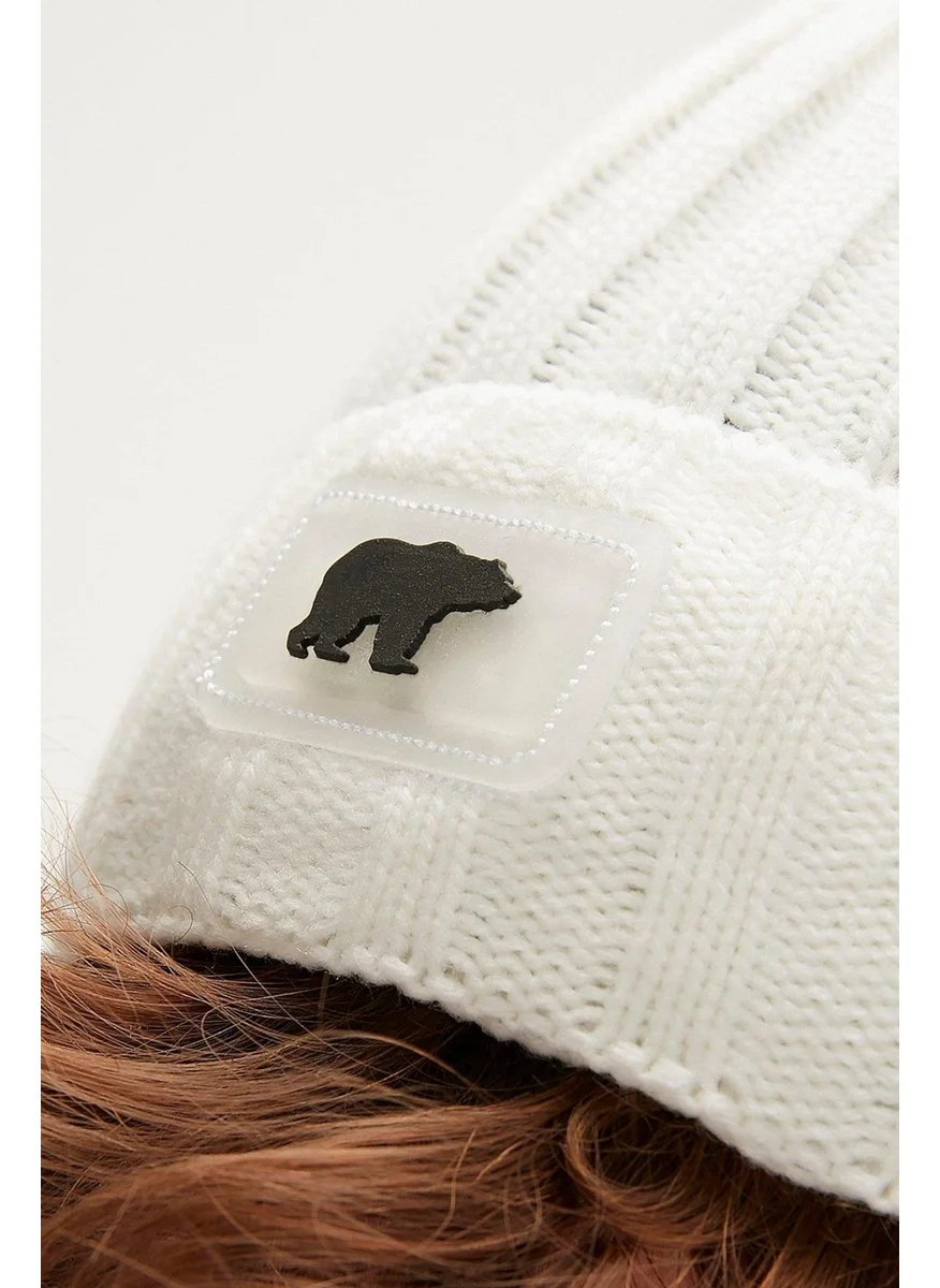 Bad Bear Fisherman Beanie White Men's Beret 21.02.41.005-C04