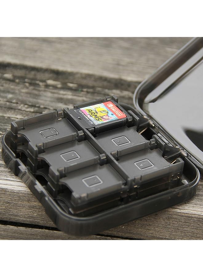 Aputue Game Card Case Switch Accessories Slim Portable Game Organizer Game Storage Case For 24 Switch Games Game Cards Or Tf Card Games Holder Organizer Suitable For Switch Lite  - Image 5