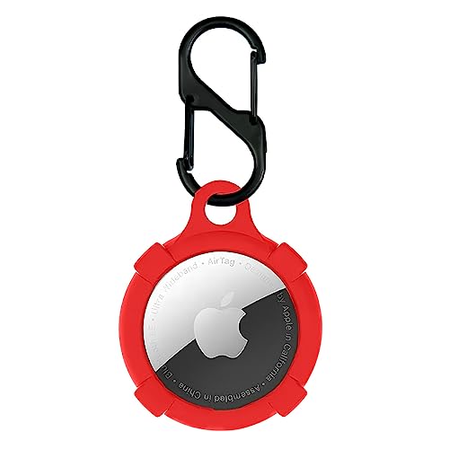 KACA Silicone Case Compatible with Apple AirTag - Full Protection, Keychain Included, Slim and Simple Design, Premium Food Grade Silicone, Scratch-Free, Safe for Kids and Pets [Red] - Image 1