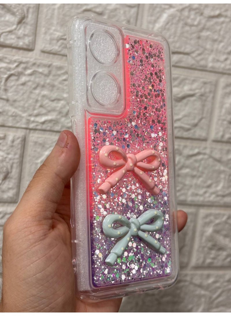 غطاء خلفي مع فيونكة متوافق مع هاتف OPPO A98 - Image 2