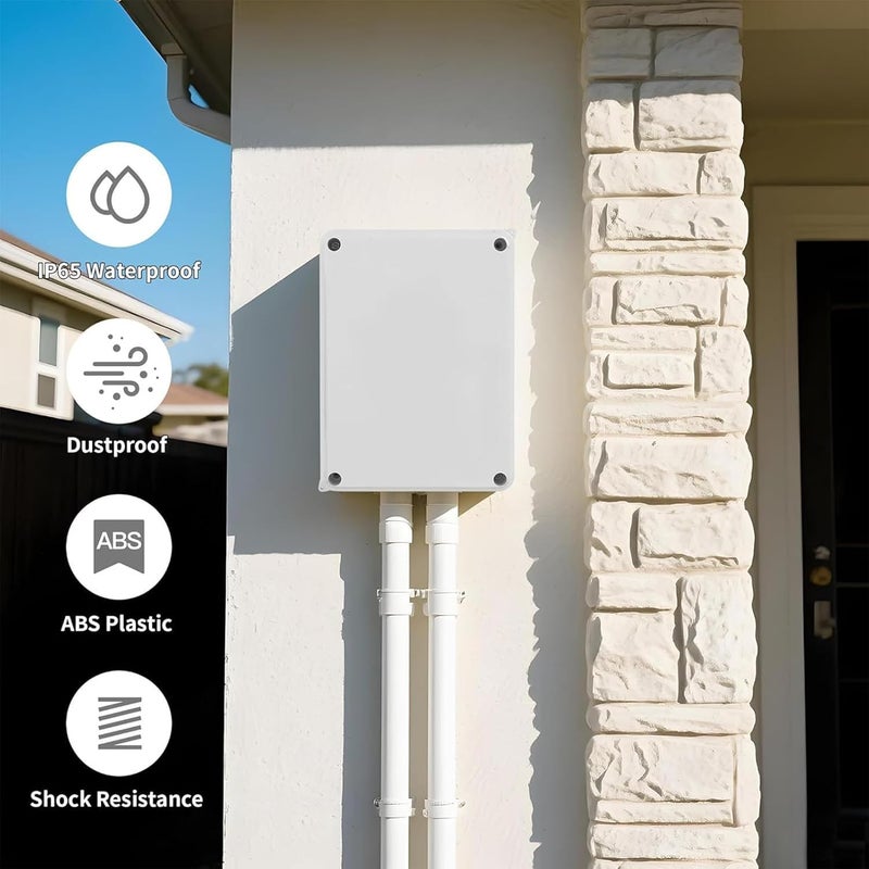 IP65 Waterproof Junction Box with M20 Cable Glands for Outdoor Electrical Connections - Image 3