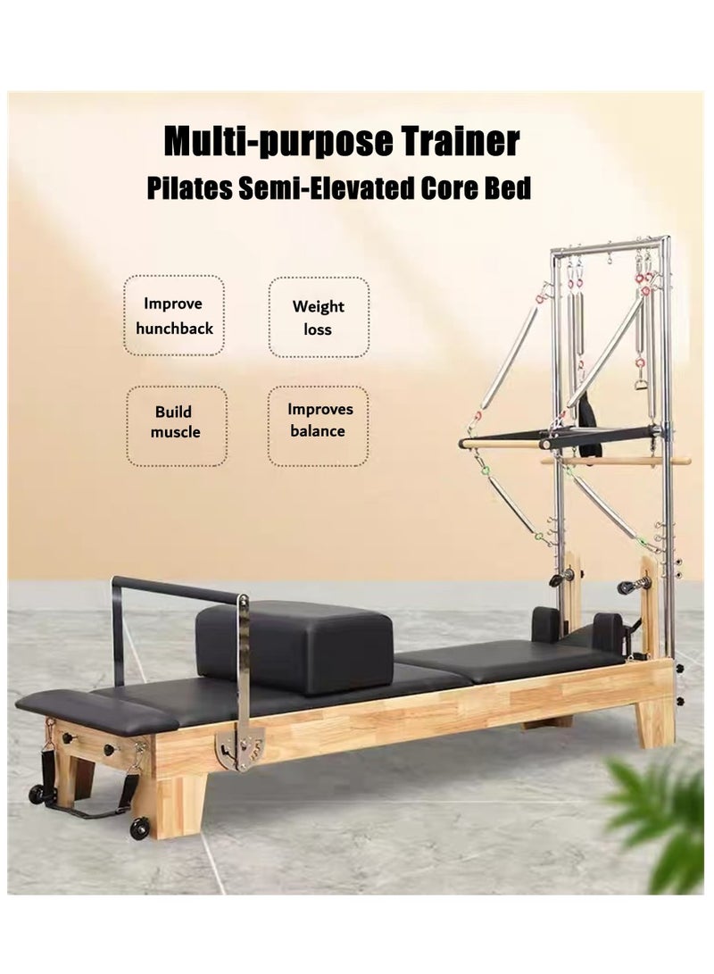 Cool Baby Style COOLBABY Pilates Reformer Pilates Core Bed Semi-elevated 2-in-1 Yoga Bed - Image 2