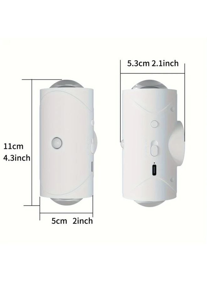 Magnetic LED Motion Sensor Wall Light 2 Lamp Heads Dimmable 15 Colors USB Battery Powered - Image 3