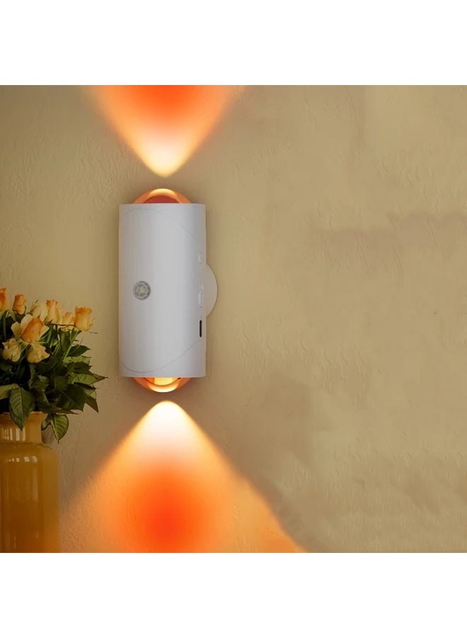Magnetic LED Motion Sensor Wall Light 2 Lamp Heads Dimmable 15 Colors USB Battery Powered - Image 2