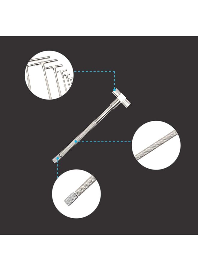 4Pcs Telescoping Gage Set, 5/16" - 6" Range, T-Bore Hole Gauges w/Pouch, High Precision Telescopic Bore Gauge T-Gage Set (5/16" to 6") (Size : 4PCS) - Image 5