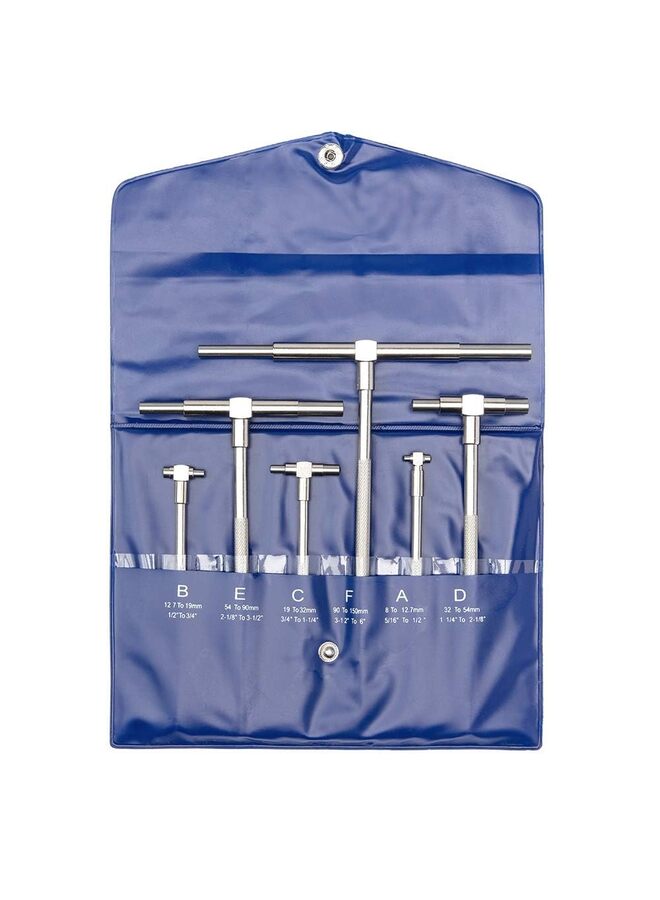4Pcs Telescoping Gage Set, 5/16" - 6" Range, T-Bore Hole Gauges w/Pouch, High Precision Telescopic Bore Gauge T-Gage Set (5/16" to 6") (Size : 4PCS) - Image 1