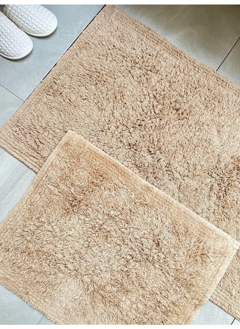 Lantau Natural Cotton 2-Piece Bath Mat Set 60X100+50X60 cm - Beige - pzsku/ZA410FE70B3A31E2D2FF2Z/45/_/1726220268/f1871a23-d355-4e0e-9664-03cc4080f8ba