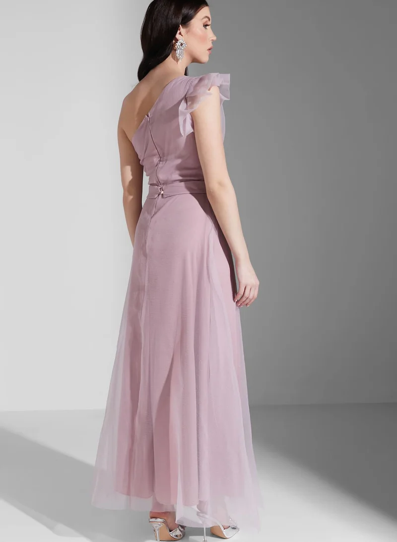 Ella Limited Edition One Shoulder Shimmer Dress