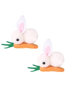 Soochat Bunny Hair clips Carrot Hairpin Easter Rabbit Hair Clips for Easter Halloween Party Fancy Dress Cosplay Costume Headwear 2Pcs