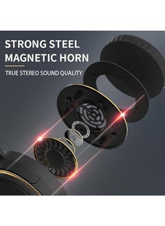 General Foldable and lightweight portable wireless headphones, RGB breathing light, ergonomically designed high-resolution audio Bluetooth headphones for PC, PS4, PS5, Switch  - Image 4