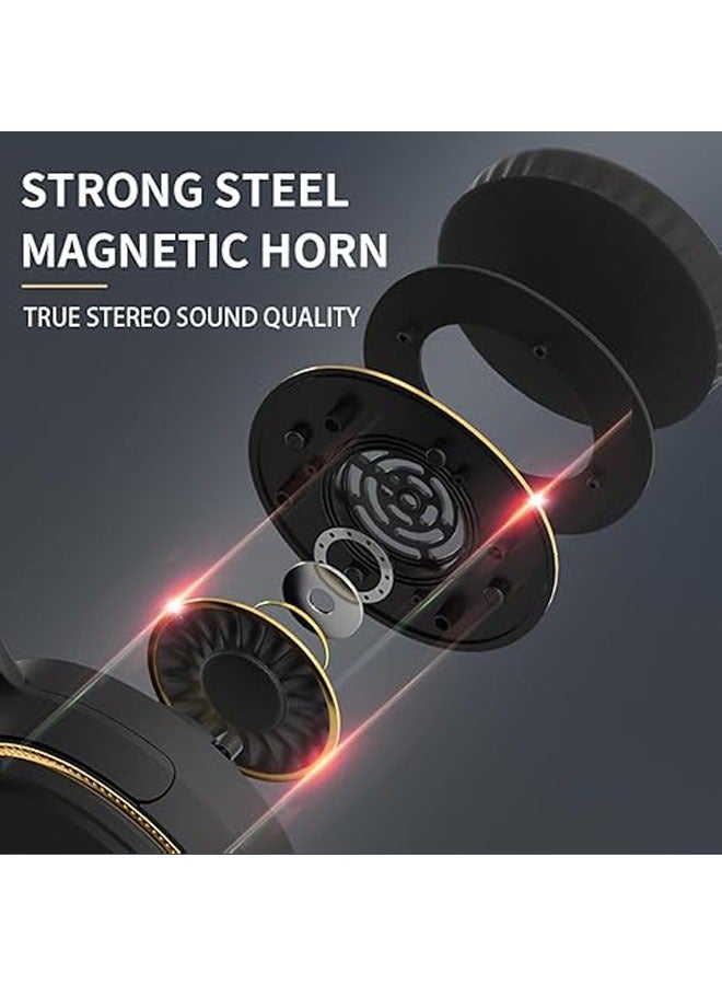 General Foldable and lightweight portable wireless headphones, RGB breathing light, ergonomically designed high-resolution audio Bluetooth headphones for PC, PS4, PS5, Switch  - Image 4