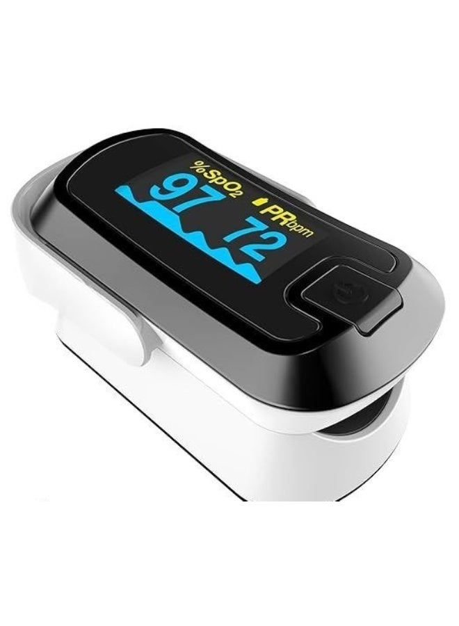 جهاز قياس الأكسجين في الدم ونبض القلب – شاشة OLED واضحة – دقيق وسهل الاستخدام في المنزل أو أثناء السفر - Image 1