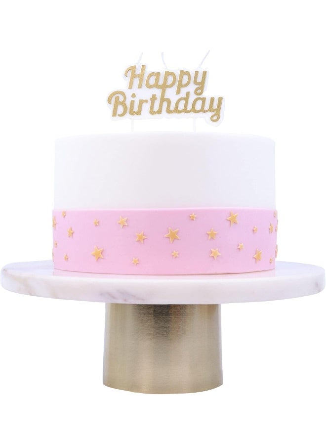 PME Happy Birthday Candle - Gold - Image 3