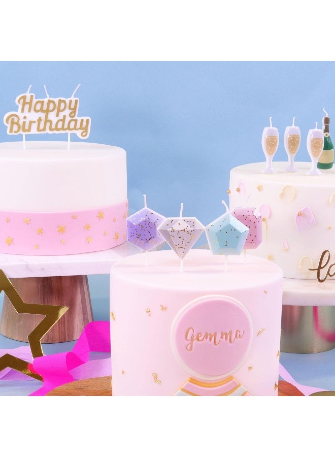 PME Happy Birthday Candle - Gold - Image 2
