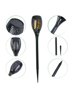SYOSI 6-Pieces Solar Torch Lights With Flickering Flame Fire Effect Garden Light Auto On OR Off Dust To Dawn Outdoor Waterproof Landscape Decoration Solar Powered Security Torch Light  - Image 5