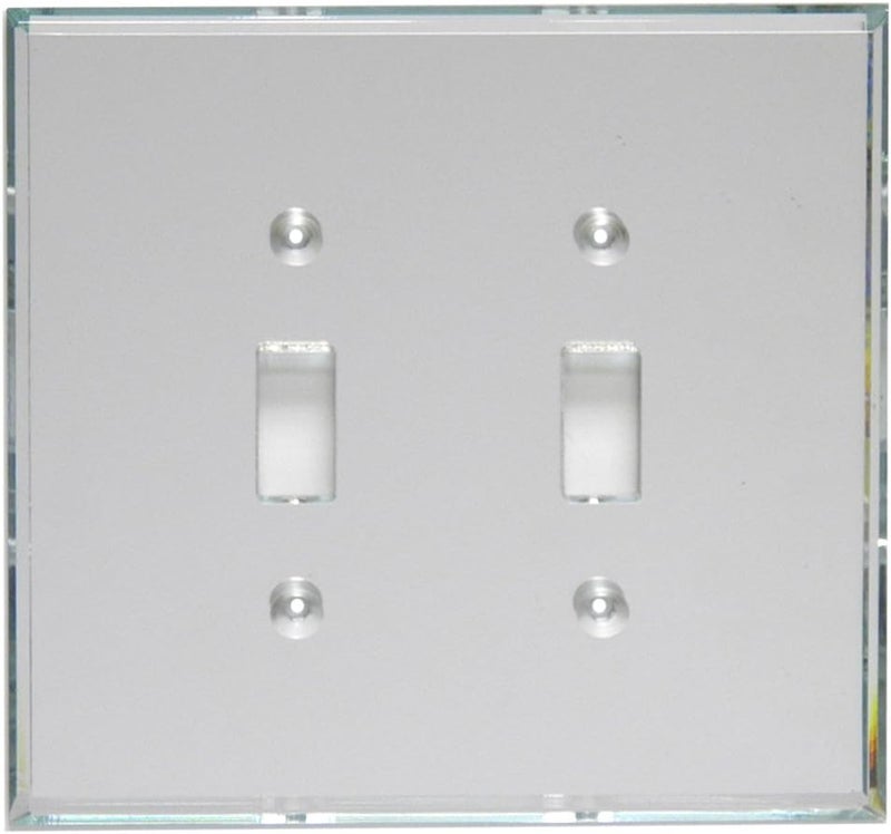 Mirart GlassAlike Double Switch Acrylic Mirror Plate - Image 1