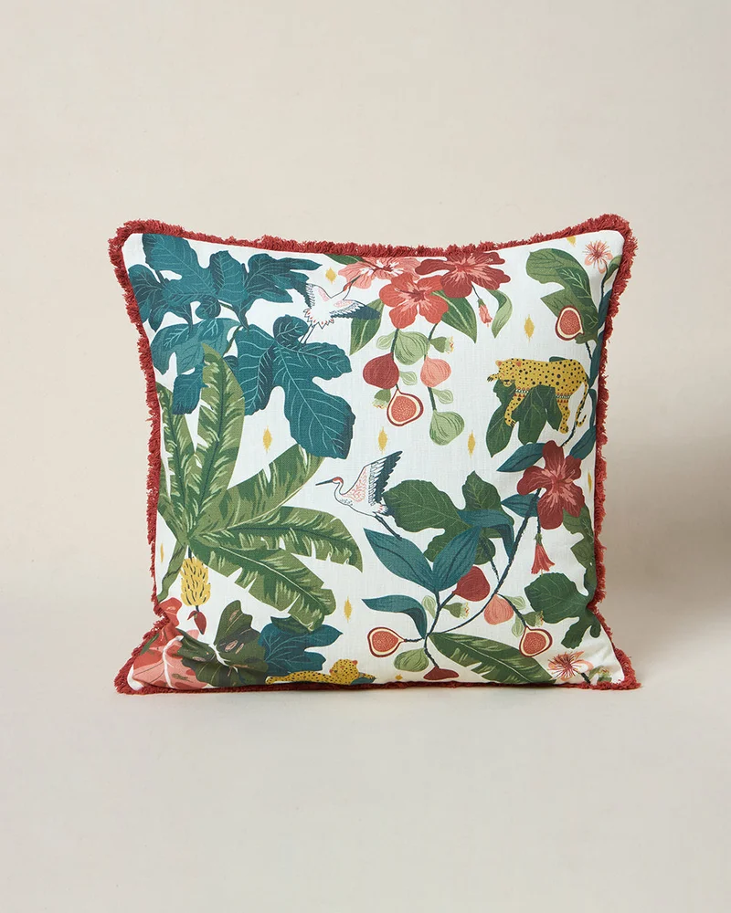 Chumbak Wild Bloom Cushion Cover, 20" | Lost In Paradise
