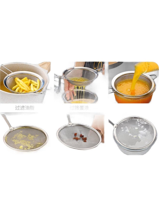 GRASEY Guangyi Stainless Steel Strainer, Fine Mesh For Soy Milk, Chinese Herbal Medicine, Juice, Flour Sieve, Two Pieces Gy7832 - Image 3