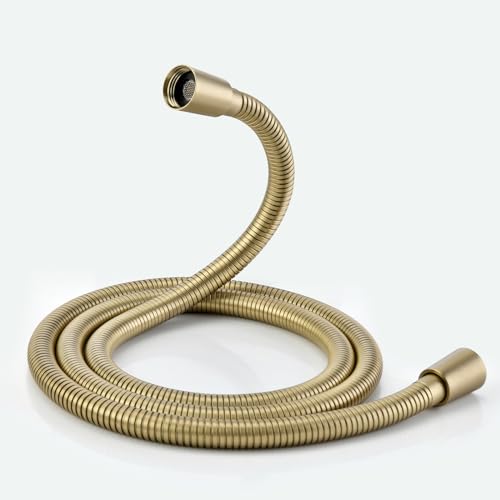 JASYA Gold Shower Hose Extra Long 69 Inches 304 Stainless Steel Handheld Shower Head Hoses Anti Winding Interface Flexible Rv Shower Hoses Replacement For Cleaning Pet 1 Pcs - Image 1