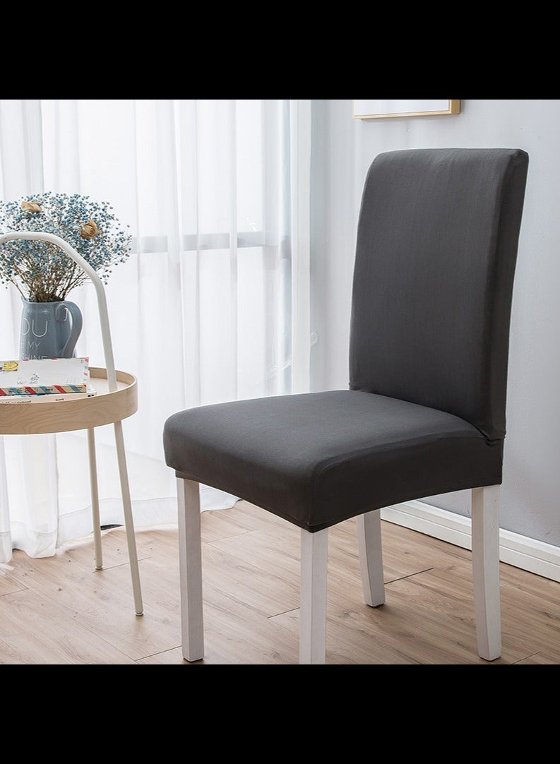 4 Pcs Chair Cover,Dark Grey - Image 2