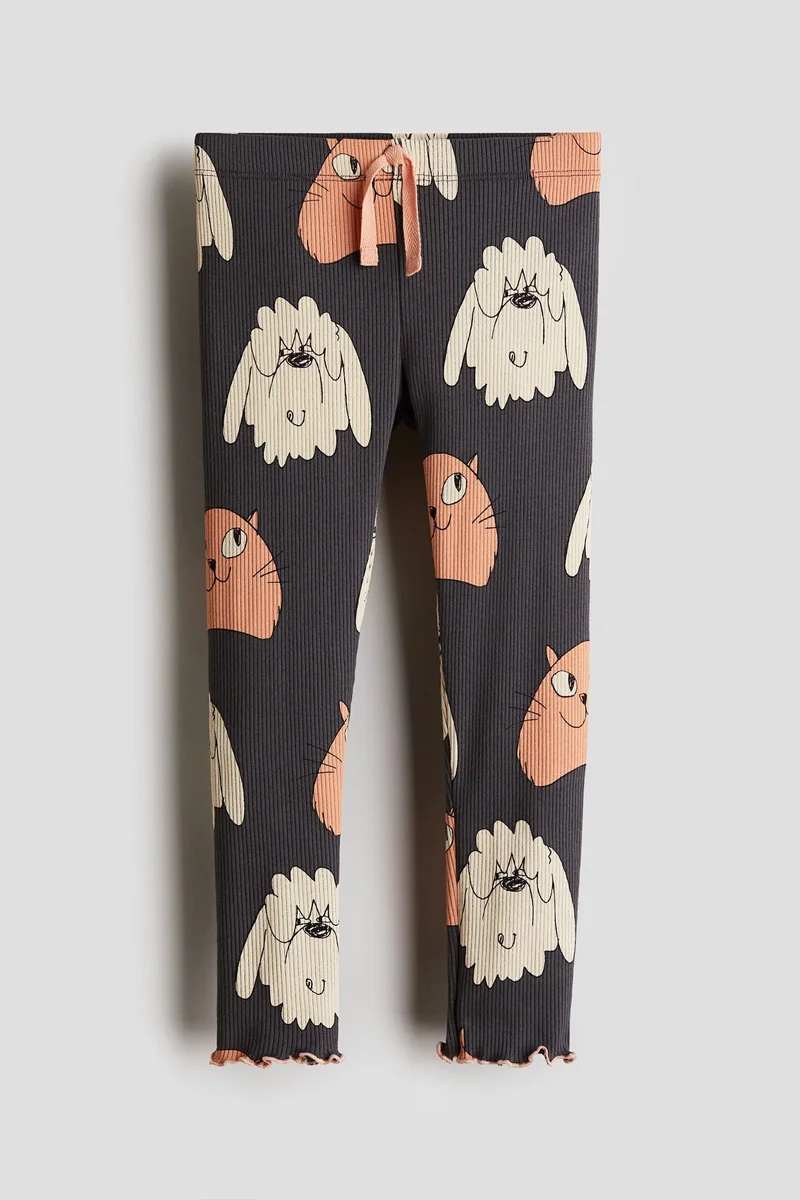 H&M Printed cotton leggings