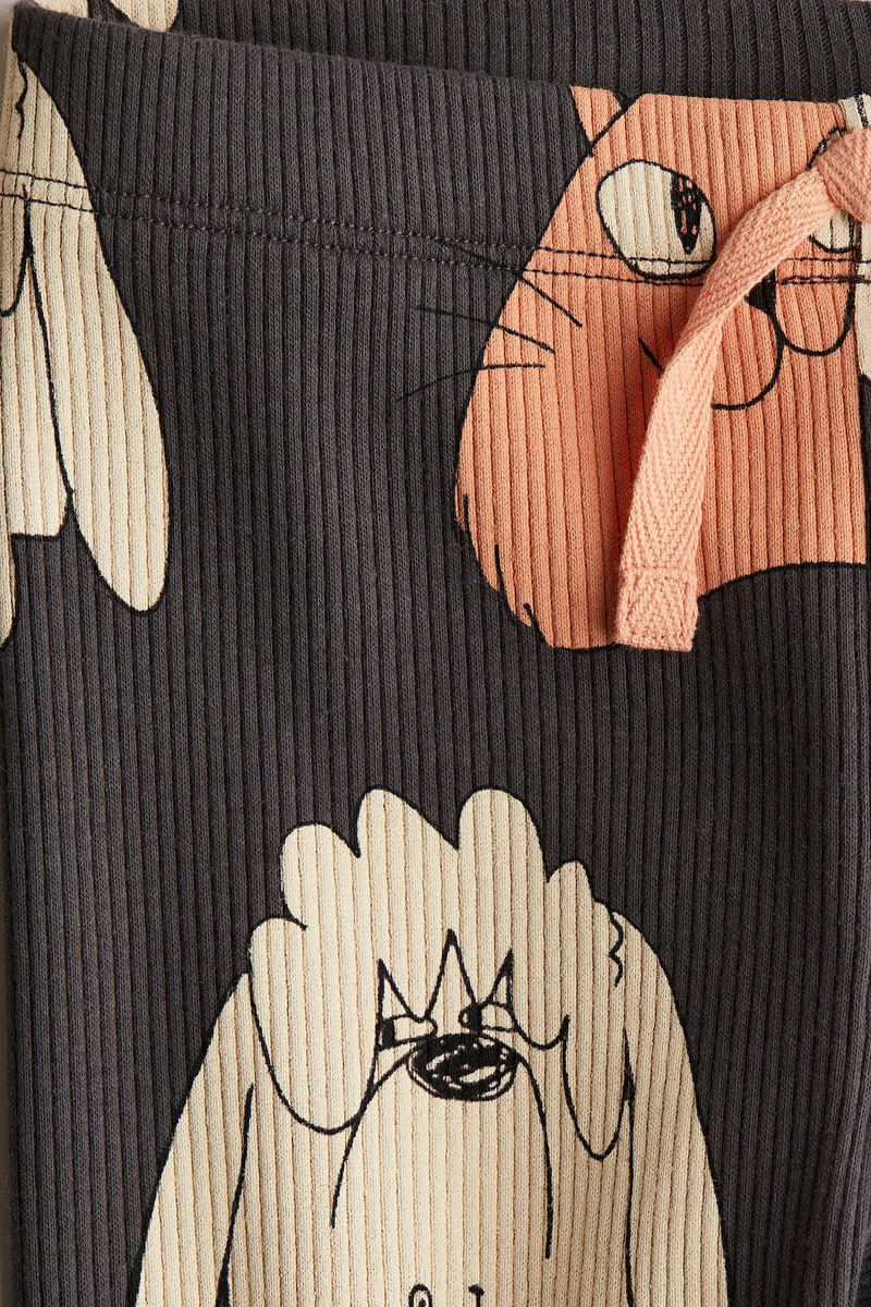 H&M Printed cotton leggings