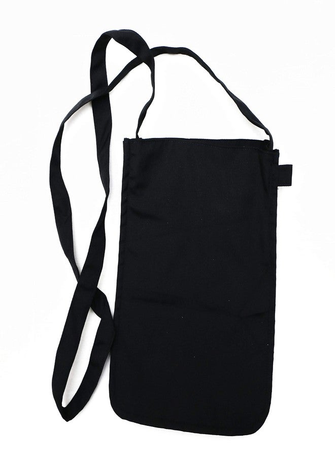 LOOK made Hand Embroidered Side Sling 100% Hand bag Mobile Pouch for Women Cum Cross Body Sling Bag (Black_Tree) - Image 2
