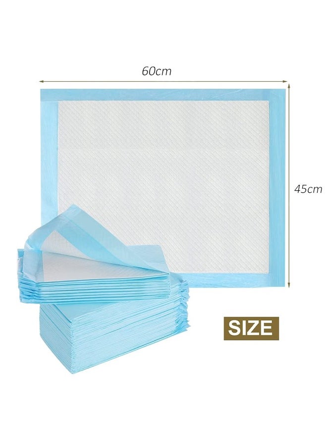 50 Pieces Disposable Absorbent Quick-Drying Leak-Proof Pads Disposable Pet Training Pads, Extra Thick Leak-Proof Pet Urinating Pads with 5 Highly Absorbent Layers Puppy and Kitten Pads for Pet Toilet Training 45*60cm