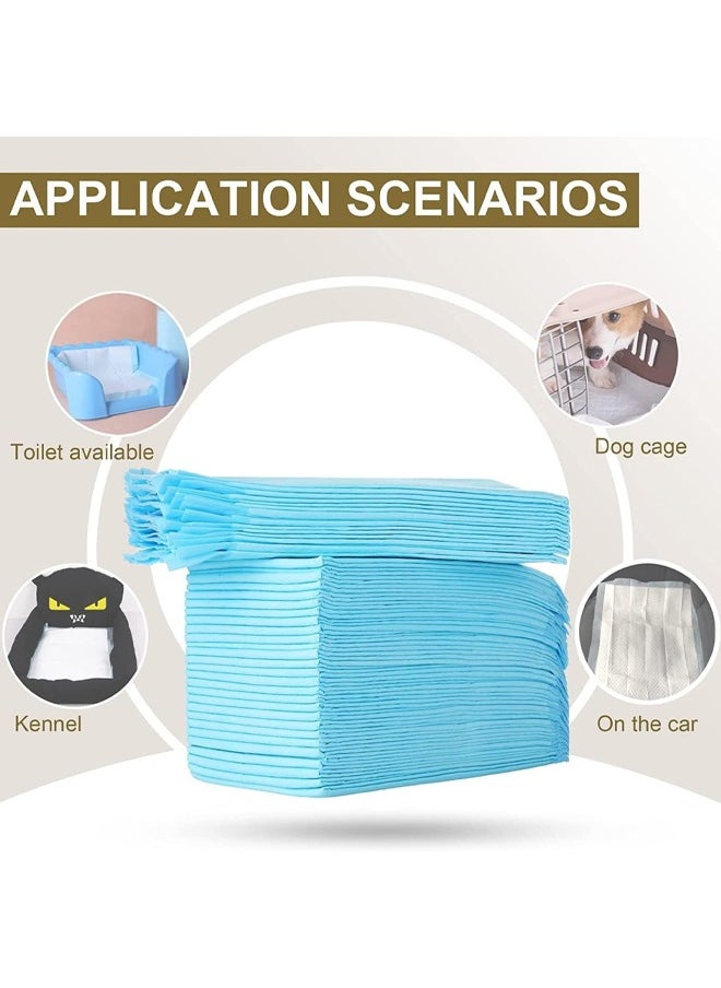 50 Pieces Disposable Absorbent Quick-Drying Leak-Proof Pads Disposable Pet Training Pads, Extra Thick Leak-Proof Pet Urinating Pads with 5 Highly Absorbent Layers Puppy and Kitten Pads for Pet Toilet Training 45*60cm