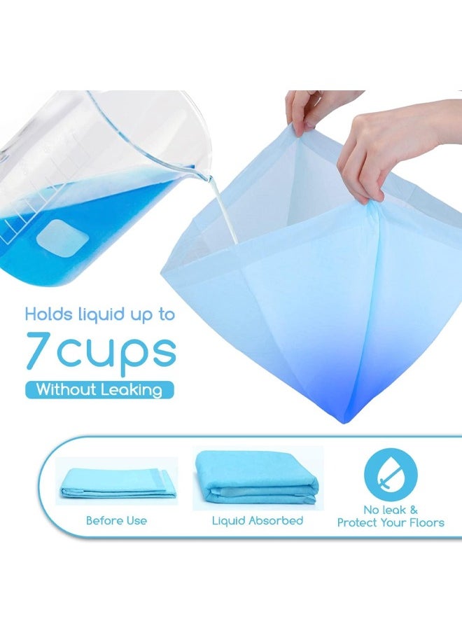 50 Pieces Disposable Absorbent Quick-Drying Leak-Proof Pads Disposable Pet Training Pads, Extra Thick Leak-Proof Pet Urinating Pads with 5 Highly Absorbent Layers Puppy and Kitten Pads for Pet Toilet Training 45*60cm