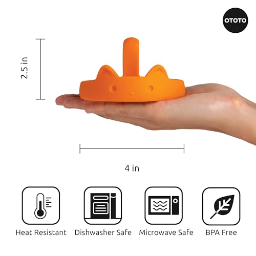 OTOTO PanCats Egg Ring Set of 3 - Silicone Egg Rings for Frying Eggs, Non Stick Fried Egg Cooker Ring, Cat Gifts for Cat Lovers, Cute Funny Kitchen Accessories Gadgets (Multicolor) - Image 5