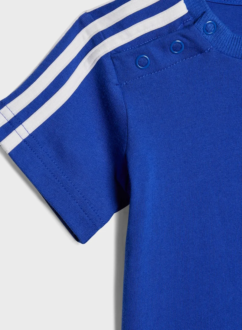 adidas طقم رياضي مزين بـ 3 خطوط للأطفال الرضع