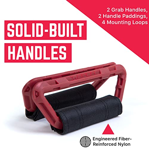 GPCA GP BackGrip LITE, Headrest Car Passenger Hand Grip for Truck & Car Wrangler JL JT JK Handle for Offroad, Kids & Seniors, Patented Jeep Accessories, Burgundy, Nylon ABS, 2-Pack - Image 3