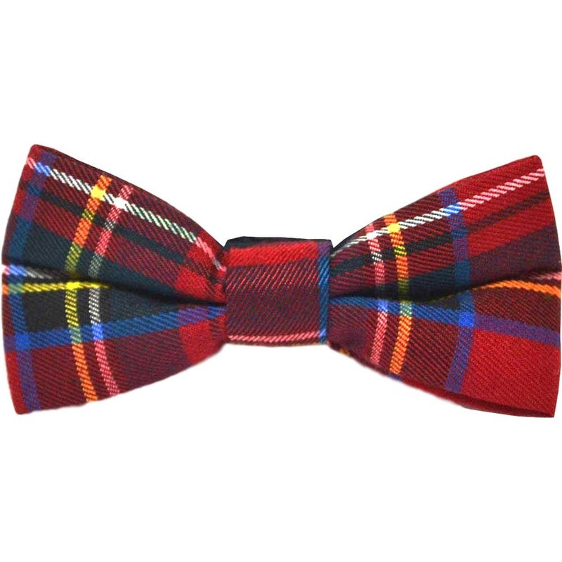 King & Priory Traditional Red Tartan Check Bow Tie, Plaid, Stewart Tartan, Scotland, Highland - Image 5