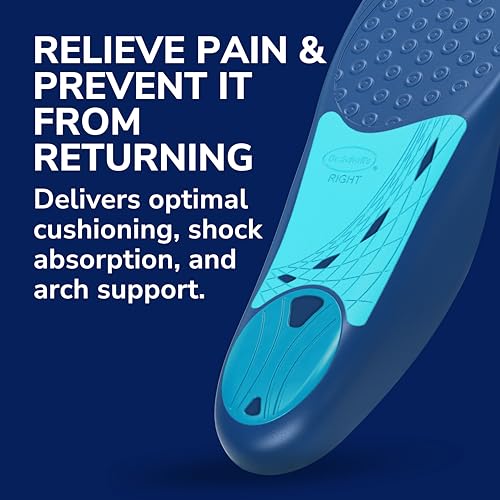 Dr. Scholl's دكتور سكولز لعلاج التهاب اللفافة الأخمصية بمقاس مناسب لتخفيف الألم - نعل داخلي مع دعم للقوس للرجال والنساء، 1 قطعة - Image 3