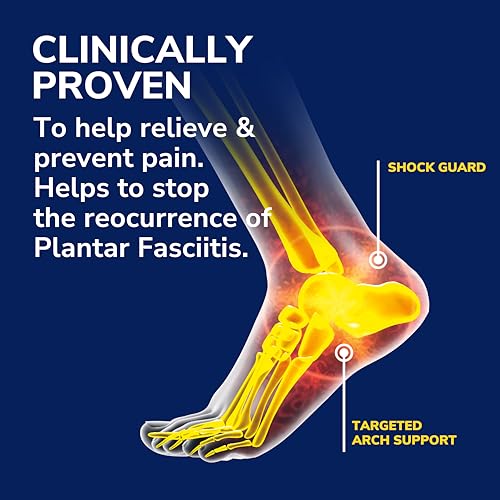 Dr. Scholl's دكتور سكولز لعلاج التهاب اللفافة الأخمصية بمقاس مناسب لتخفيف الألم - نعل داخلي مع دعم للقوس للرجال والنساء، 1 قطعة - Image 2