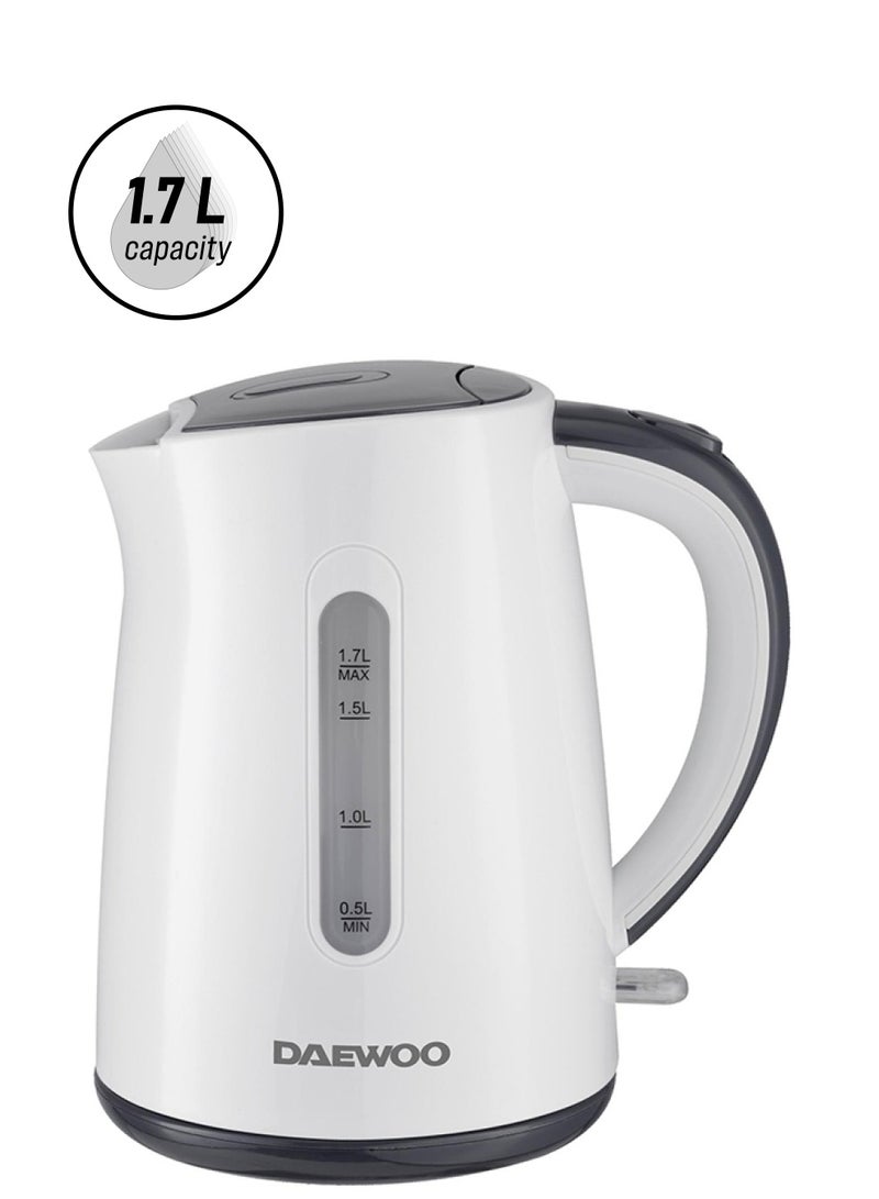 DAEWOO Kettle- 2 Year Warranty 1.7 L 2200 W DEK 8805 White - Image 1